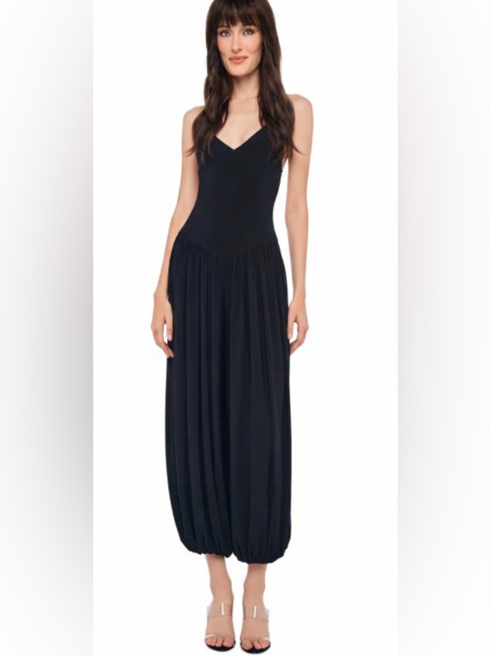 Norma Kamali Black Kenny Jumpsuit
